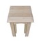 International Concepts Rectangle 30 in High Tea Table, 12 W, 12 L, 29.5 in H, Wood, Unfinished TT30 - alternate 4